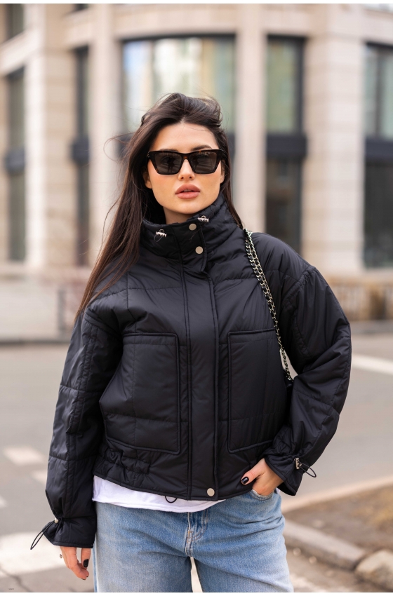 Жіноча демісезонна куртка «Urban Black» Lusskiri чорна